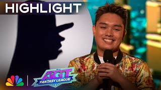 Shadow Ace WOWS the judges with amazing hand shadows  AGT Fantasy League 2024 [upl. by Nayab]