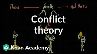 Conflict theory  Society and Culture  MCAT  Khan Academy [upl. by Artapoelc]