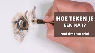 Hoe teken je een kat deel 1 ook voor beginners [upl. by Penrose]