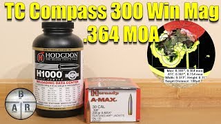 Thompson Center Compass  Our best groups yet 208gr with H1000 match load [upl. by Neilla268]