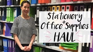 Stationery amp Office Supplies Haul 2017  Officeworks [upl. by Ahsot]