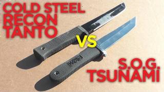 Cold Steel Recon Tanto vs SOG Tsunami [upl. by Maples]