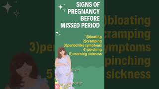 Early Pregnancy Symptoms before missed period l pregnancysymptoms [upl. by Ashman533]