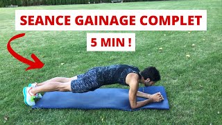 SÉANCE DE GAINAGE COMPLÈTE EN 5 MINUTES à la maison [upl. by Cathrine678]