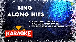 Sing Along Hits Karaoke with Lyrics  Hoke Mayus Tere Dar Se  Diwana Mastana Hua Dil  Old is Gold [upl. by Ellinej]