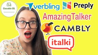 Which online languageteaching platform is right for you  italki Preply Verbling AT Cambly [upl. by Myrt]