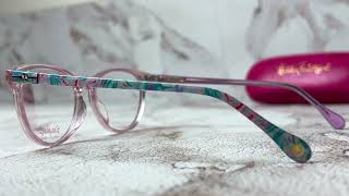 Lilly Pulitzer Eyeglasses ModelAdler ColorPK Prosecco PinkGold Logo [upl. by Uri929]