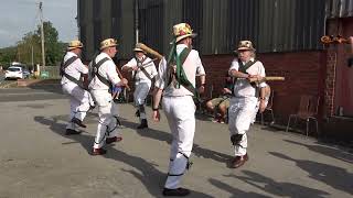 Lord Conyers Morris Men dance quotUpton Upon Severn Stick Dancequot at Bromyard Folk Festival 2023 [upl. by Ariik]