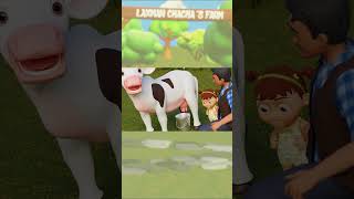 BINGO Song  Cow  Learn farm animals and animal sounds Nursery Rhymes for Kids  KikooClub [upl. by Scopp]