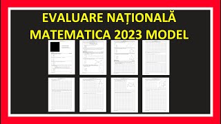 EVALUARE NATIONALA 2023 MATEMATICA MODEL REZOLVARE EXAMEN CLASA 8 MATEMATICA SUBIECTE EVALUARE 2023 [upl. by Baird]