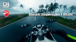 Ducati Supersport 950s Rainy Ride  POV Ride 16  RAW Sound 2K Video  ASMR  djiaction2 [upl. by Ynnod]