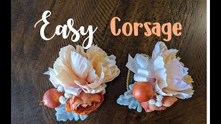 Make an easy wrist corsage with silk flowers [upl. by Domph950]