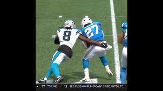 JK Dobbins rushes for a 14yard Gain vs Carolina Panthers [upl. by Bisset]