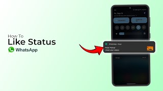 How To Like Status On WhatsApp [upl. by Zetroc]