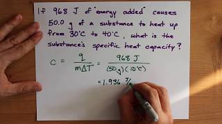 Using the formula qmcΔT Three examples [upl. by Merridie]