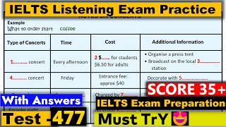 IELTS Listening Practice Test 2024 with Answers Real Exam  477 [upl. by Adnoma142]