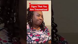 Signs That You Are Traumatized trauma therapist shorts traumahealing traumarecovery [upl. by Kristan200]