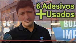 Adesivos você sabe quais são os ADESIVOS mais usados na comunicação visual [upl. by Alicia261]