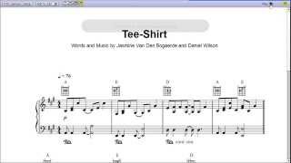 Tee Shirt by Birdy  Piano Sheet MusicTeaser [upl. by Takashi332]