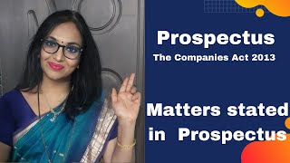 Prospectus Companies Act 2013 by Advocate Dr Indrayani Katti [upl. by Valida]