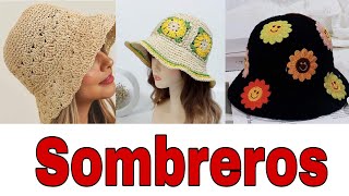 Sombreros para mujer tejidos a crochet [upl. by Inanak]