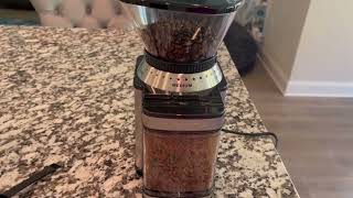 CUISINART Coffee Grinder Electric Burr One Touch Automatic Grinder with18 Position Grind Selector [upl. by Yauqaj]