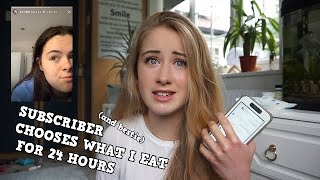 I Let A SUBSCRIBER CONTROL WHAT I EAT for 24 HOURS [upl. by Gusty]