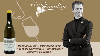 Je déguste pour vous le Bourgogne Côte dOr Blanc 2018 quot Clos de la Chapelle quot du Domaine de Bellene [upl. by Lowson]