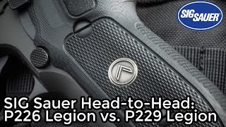 SIG Sauer P226 Legion vs P229 Legion Comparison [upl. by Hamrnand486]