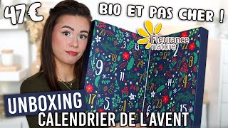 UNBOXING Calendrier de l’avent bio amp naturel Fleurance Nature 47€ 🌱 [upl. by Amihsat]