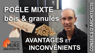 Poêle mixte bois et granulés  Poêle hybride [upl. by Sirahs]