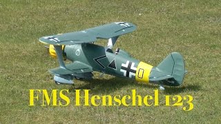 FMS Henschel 123  Maiden Flight [upl. by Tiphany]