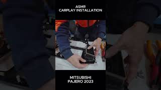 ASMR Mitsubishi Pajero 2023 Apple Carplay amp Android Auto Head Unit Installation🚘 [upl. by Elbring]