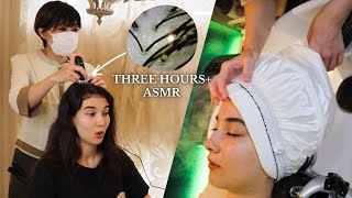 Worlds Best THREE HOURS ASMR Compilation of Japanese Head Bath Soft Spoken [upl. by Rubio]