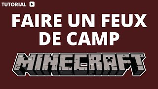 Comment faire un feu de camp Minecraft [upl. by Sema]