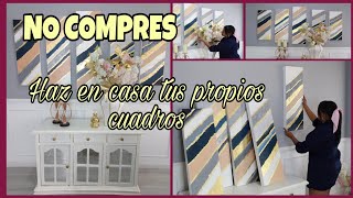 COMO HACER Y PINTAR CUADROS DECORATIVOS [upl. by Alarise767]