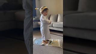 Cute Boy Performing Salah  Subscribe FardeenKhanIslamic [upl. by Easlehc]