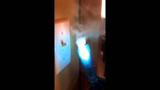 Blower Door Test of a Gasketed Electrical Switch [upl. by Birch]