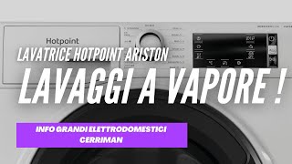 Lavatrice Hotpoint Ariston tutti i lavaggi a vapore [upl. by Selbbep338]