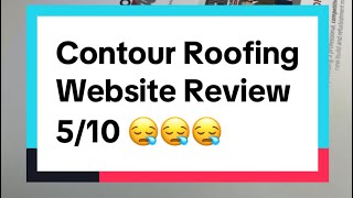 🔍 Reviewing Contour Roofing Website shorts [upl. by Gytle]