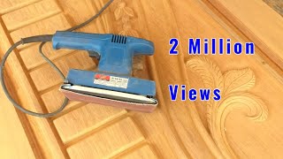 wood polish work  Orbital sander machine  working  wood polish [upl. by Rayham143]