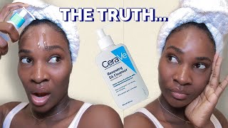 I TRIED CERAVE RENEWING SA CLEANSER FOR 2 WEEKS  HONEST REVIEW [upl. by Ydissac3]