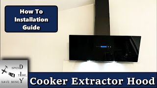 How To Install a Cooker Extractor Hood SIA TAG90BL [upl. by Hecker852]