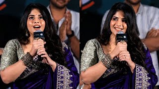 Heroine Megha Akash Speech At Vikkatakavi Press Meet  Airanews [upl. by Ennobe]