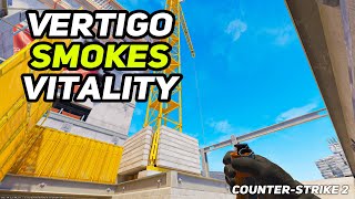 CS2 Vertigo  Top Smokes To Dominate On Map By Vitality [upl. by Richlad940]