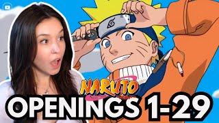 One Piece Fan REACTS to Naruto Openings For First Time [upl. by Cindie551]