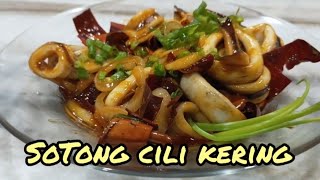 Resepi Sotong Cili Kering  resepi untuk orang malas tapi sedap boh [upl. by Fran642]