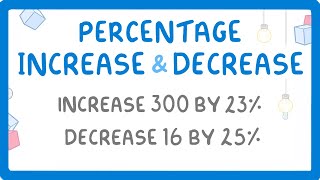 GCSE Maths  Percentage Increase and Decrease Multiplier Method 93 [upl. by Ydnal]