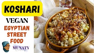 Koshari Egyptian Vegan Street Food  The Best Koshari Recipe [upl. by Yasmine]