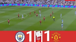 Manchester City vs Manchester United 11  Community Shield 2024  Match Highlights [upl. by Heeley]